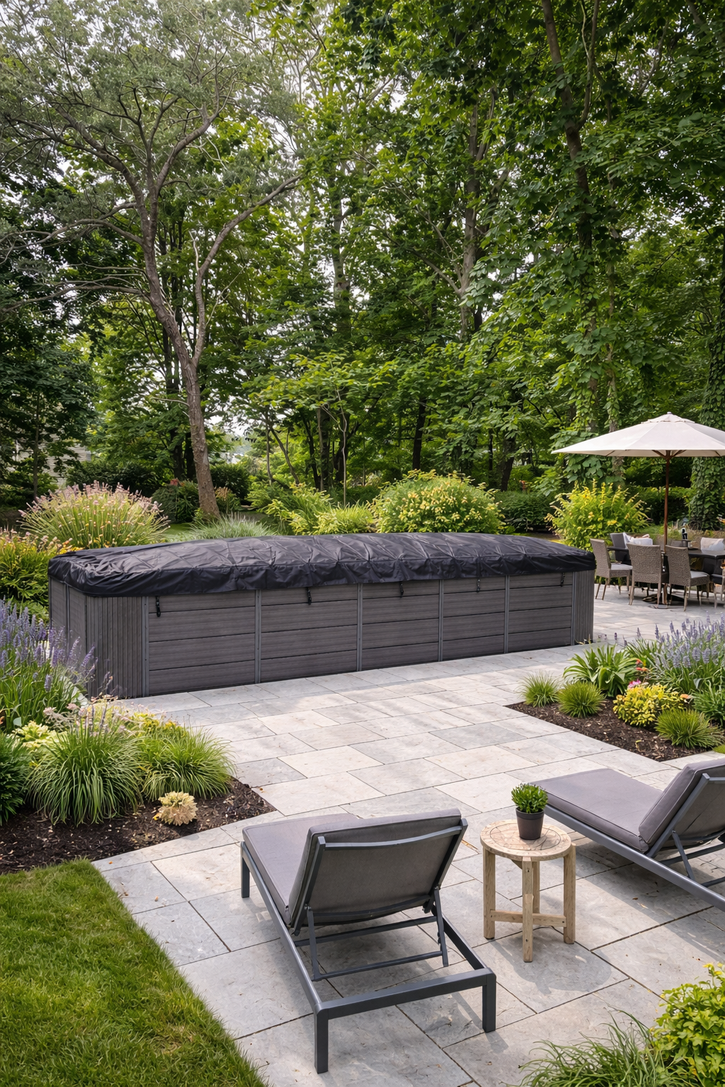 Swim Spa RollAway Cover Fit Endless Pool X2000